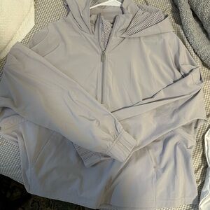 Light Gray Hooded Jacket